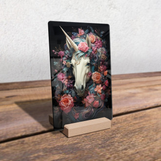 Acrylic glass unicorn with flowers 3-gigapixel-standard-scale-6