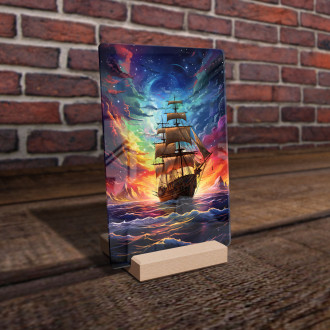 Acrylic glass ship and colorful night sky-gigapixel-standard-scale-6