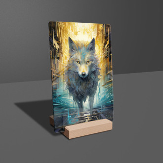 Acrylic glass wolf in future city-gigapixel-standard-scale-6