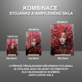 Acrylic glass woman covered in flowers 4-gigapixel-standard-scale-6
