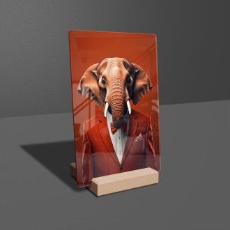 Acrylic glass elephant in orange suit-gigapixel-standard-scale-6