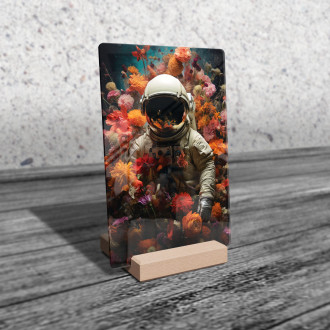 Acrylic glass astronaut in floral space-gigapixel-standard-scale-6