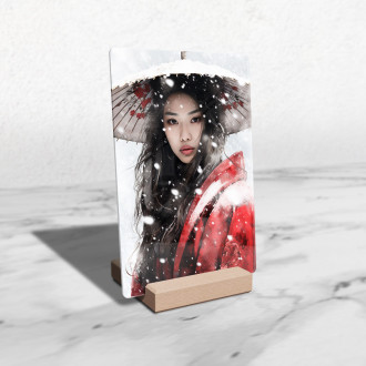 Acrylic glass geisha with fan-gigapixel-standard-scale-6