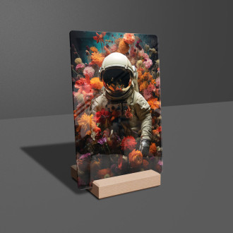 Acrylic glass astronaut in floral space-gigapixel-standard-scale-6