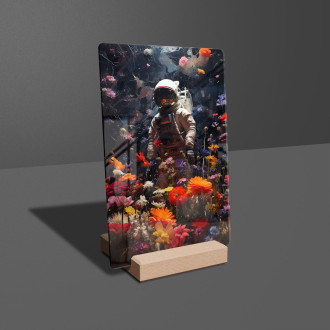Acrylic glass astronaut surrounded by flowers-gigapixel-standard-scale-6