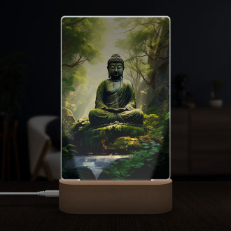 Lamp buddha in the forest