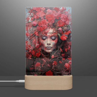 Lamp woman covered in flowers 4