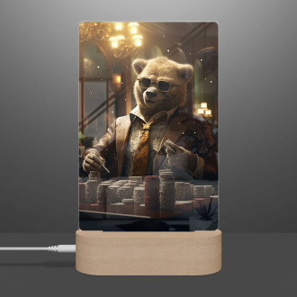 Lamp bear in casino