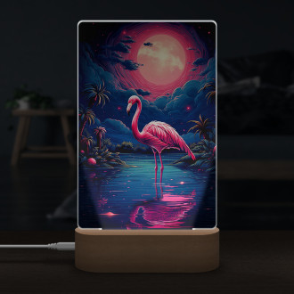 Lamp flamingo in sun