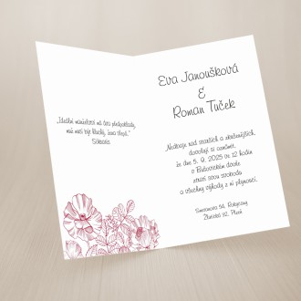 Wedding invitation FO20029