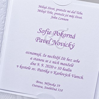 Wedding invitation L3054