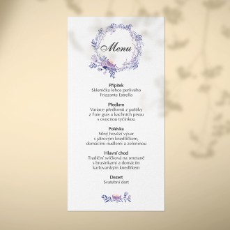 Wedding menu KL1802m