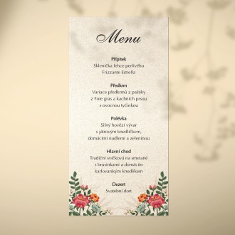 Wedding menu KL1812m