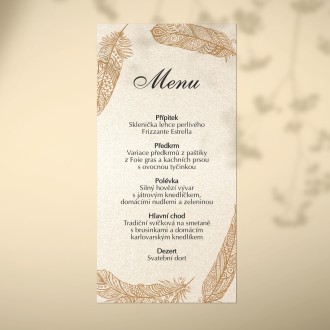 Wedding menu KL1815m