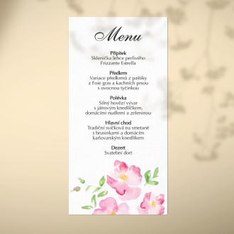 Wedding menu KL1816m