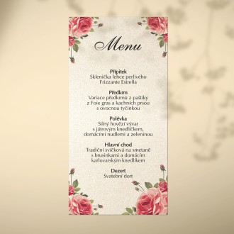 Wedding menu KL1818m