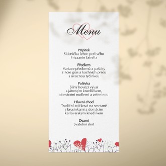 Wedding menu KL1820m