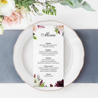 Wedding menu KL1821m