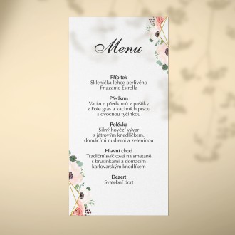Wedding menu KL1822m