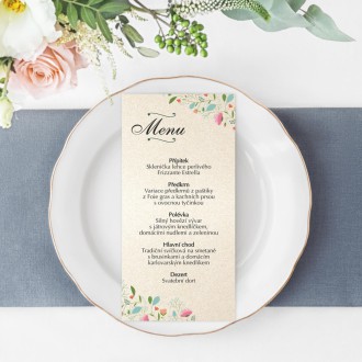 Wedding menu KL1823m