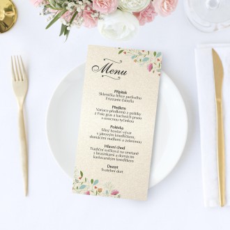 Wedding menu KL1823m
