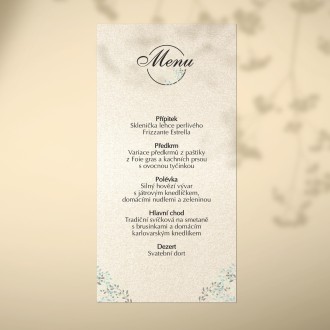 Wedding menu KL1825m