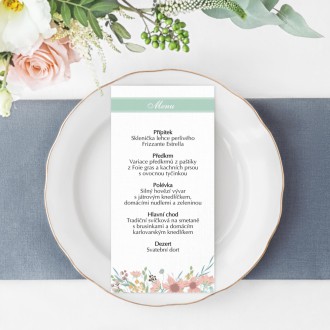 Wedding menu KL1827m