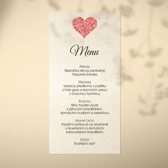 Wedding menu L2120m