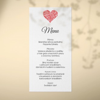 Wedding menu L2120m