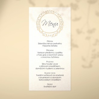 Wedding menu L2125m