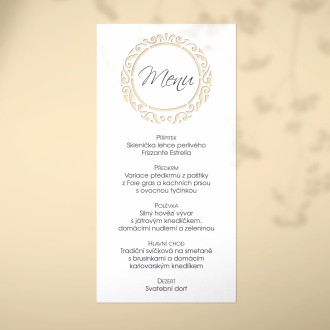 Wedding menu L2125m