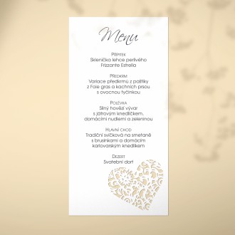 Wedding menu L2132m