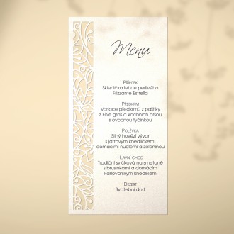 Wedding menu L2174m