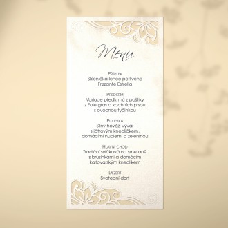 Wedding menu L2176m
