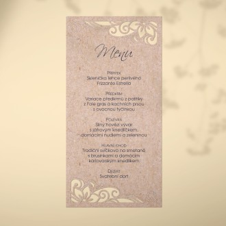 Wedding menu L2176m