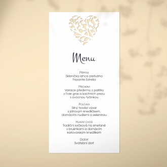 Wedding menu L2191m