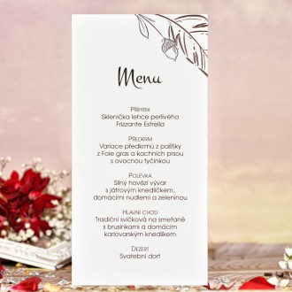 Wedding menu L3024m