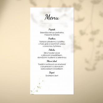Wedding menu FO1303m