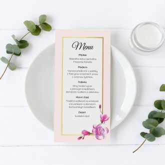 Wedding menu FO1304m