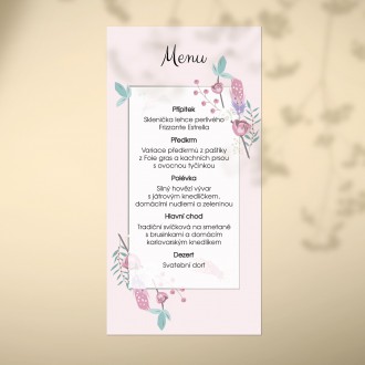 Wedding menu FO1305m