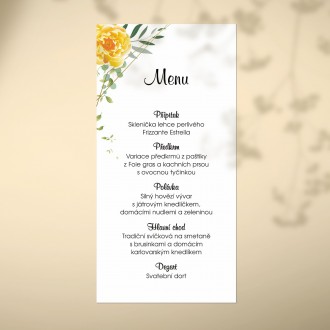 Wedding menu FO1307m