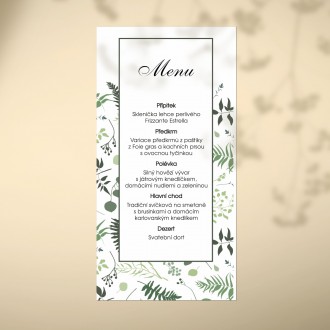 Wedding menu FO1317m