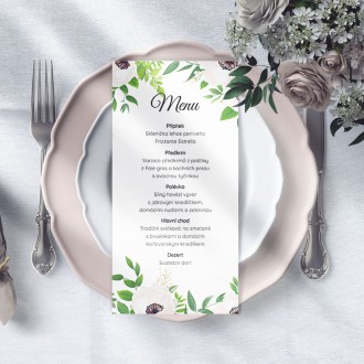 Wedding menu FO1318m