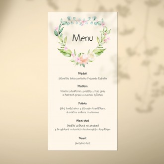 Wedding menu FO1321m