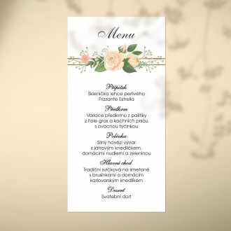 Wedding menu FO1322m