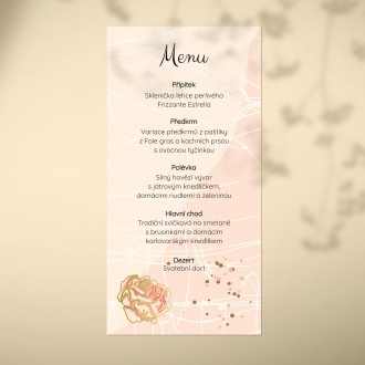Wedding menu FO1335m