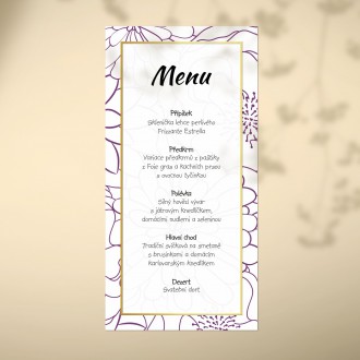 Wedding menu FO1341m
