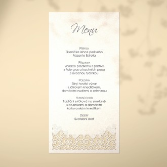 Wedding menu L2104m