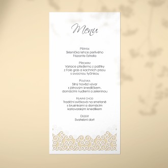 Wedding menu L2105m