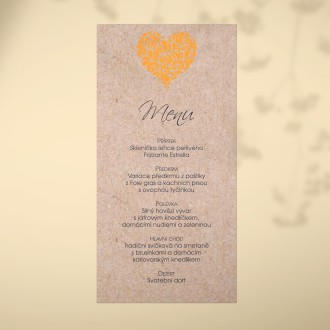 Wedding menu L2115m